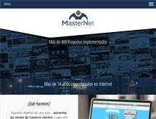 Tablet Screenshot of masternet.cl